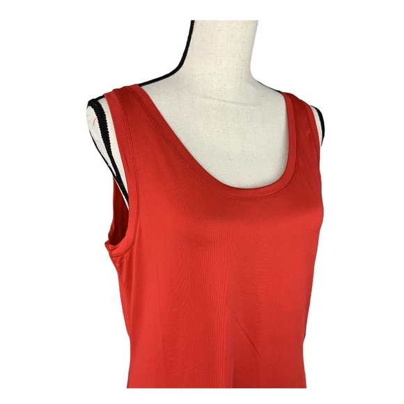 Ashley Steward Tank Top Women Plus14/16 Red Stretch Nylon/Spandex - Picture 3 of 10